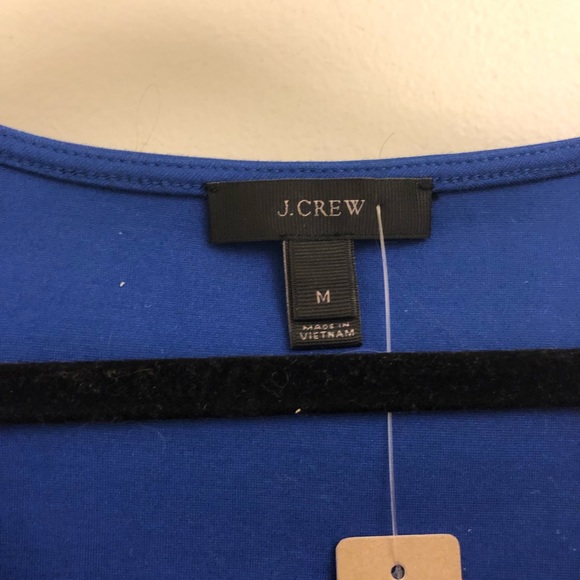 J-Crew Velvet Peplum Top - Picture 2 of 2